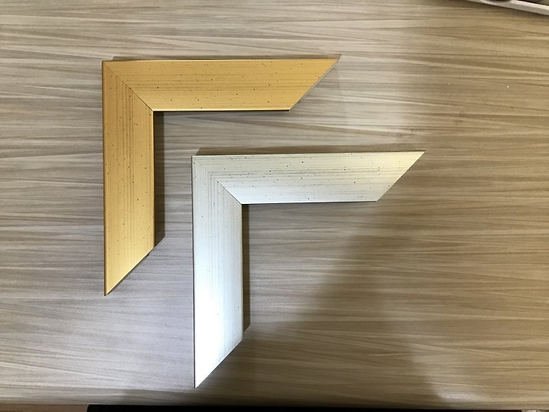 High-quality brushed gold and silver puzzle frame/picture frame/poster frame| Dawn Gold, Moonlight Silver | - กรอบรูป - ไม้ สีทอง