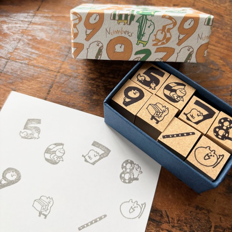 Spica 小庭手作・muu醬印章 / 5-9 (數字組合) - 其他 - 木頭 