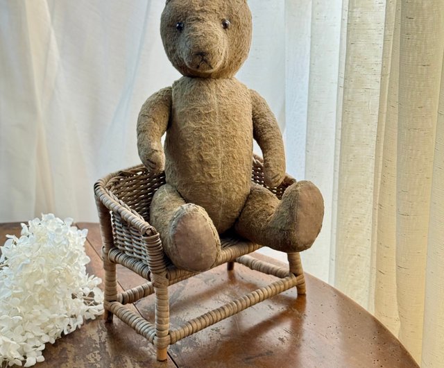 50657-フランスアンティーク モヘア テディベア - ショップ JSVS