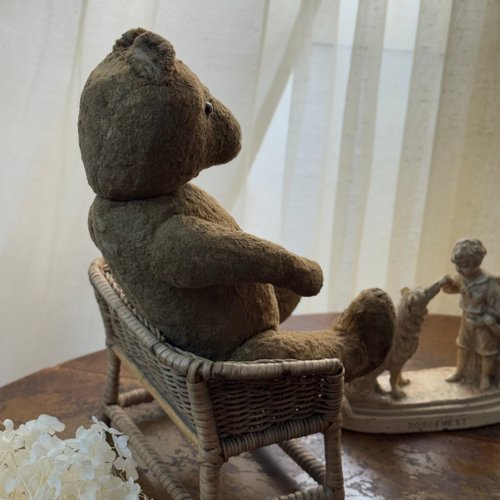 50657-フランスアンティーク モヘア テディベア - ショップ JSVS