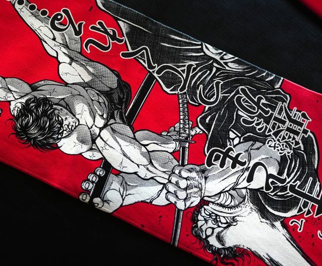 刃牙道 名場面タオル -赤- - ショップ XRAGE（エックスレージ） タオル