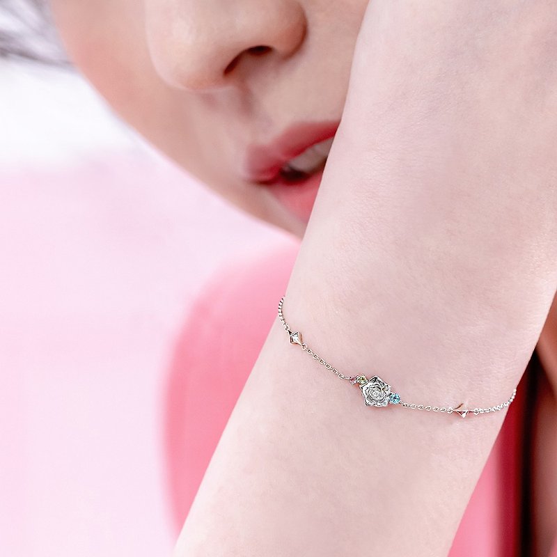 Jinghua Diamond Disney Princess Series Aurora Sleeping Beauty Aurora Diamond Bracelet - สร้อยข้อมือ - เพชร 