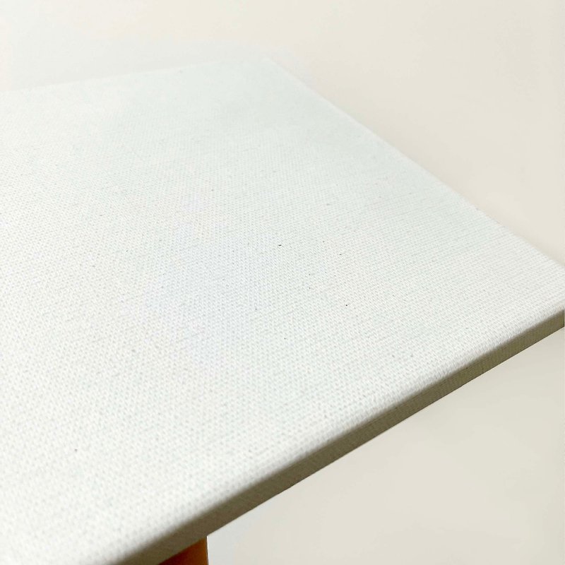 【Hand-made materials】Special canvas for fluid painting 20×20cm | Pure cotton | Blank canvas - วาดภาพ/ศิลปะการเขียน - ผ้าฝ้าย/ผ้าลินิน ขาว