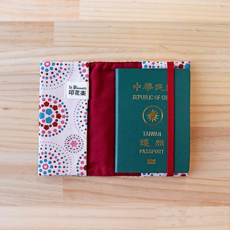 Passport Cover / Firework / Gorgeous Pink - ที่เก็บพาสปอร์ต - ผ้าฝ้าย/ผ้าลินิน 