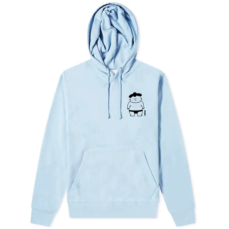 Pocket Sad Sumo Boy Light Blue unisex hoodie sweatshirt