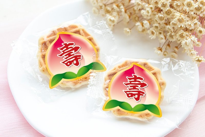 壽桃 神明祝壽 手燒煎餅 單包裝 小餅乾 點心 結緣品 神明祝壽 - 零食/點心 - 新鮮食材 粉紅色