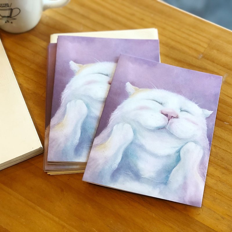 【Smile animal series – White kitten Paopao】Card - Cards & Postcards - Paper 
