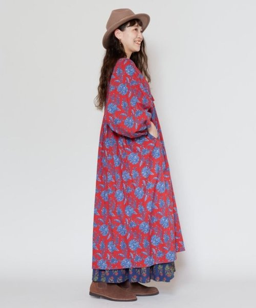 uuuuui様線 ワンピース YURK geniet van｜ドット柄のドルマンポケットワンピース