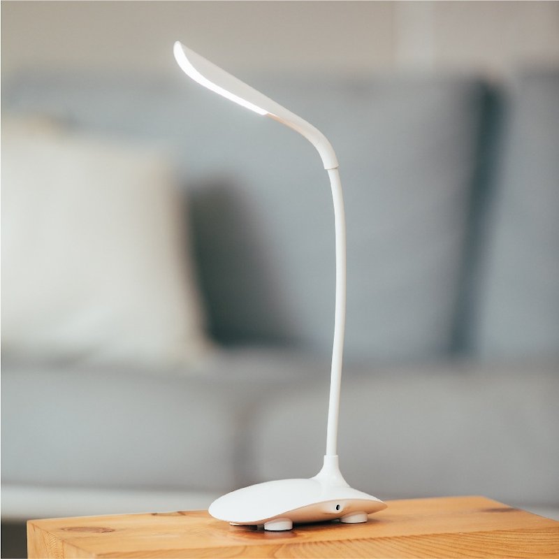 Portable LED Desk Lamp,3-Level Dimmer,Flexible Gooseneck - โคมไฟ - พลาสติก ขาว