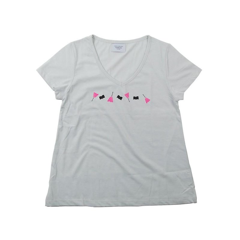 Book duster print T-shirt Ladies free size Tcollector - Women's T-Shirts - Cotton & Hemp White