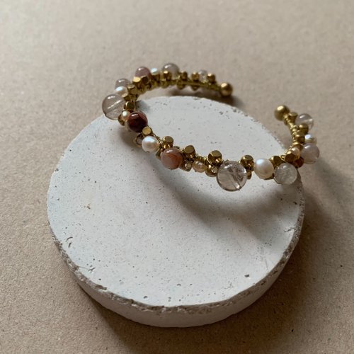 Lux Jewelry 天然石/手作輕珠寶 天然石黃銅手環