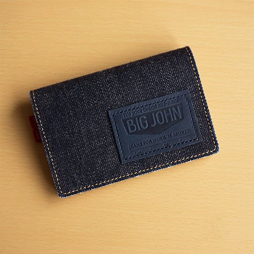 kamome-studio カードケース 【 BIG JOHN × かもめ 】 デニム 革 レザー 名刺入れ カード HC03K