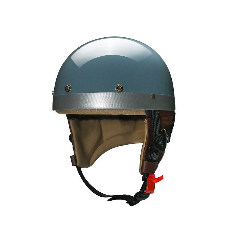 MODER Mode-HALF ROUND half-source (lambskin) half-face safety helmet-bright light desert blue - หมวกกันน็อก - วัสดุอื่นๆ 