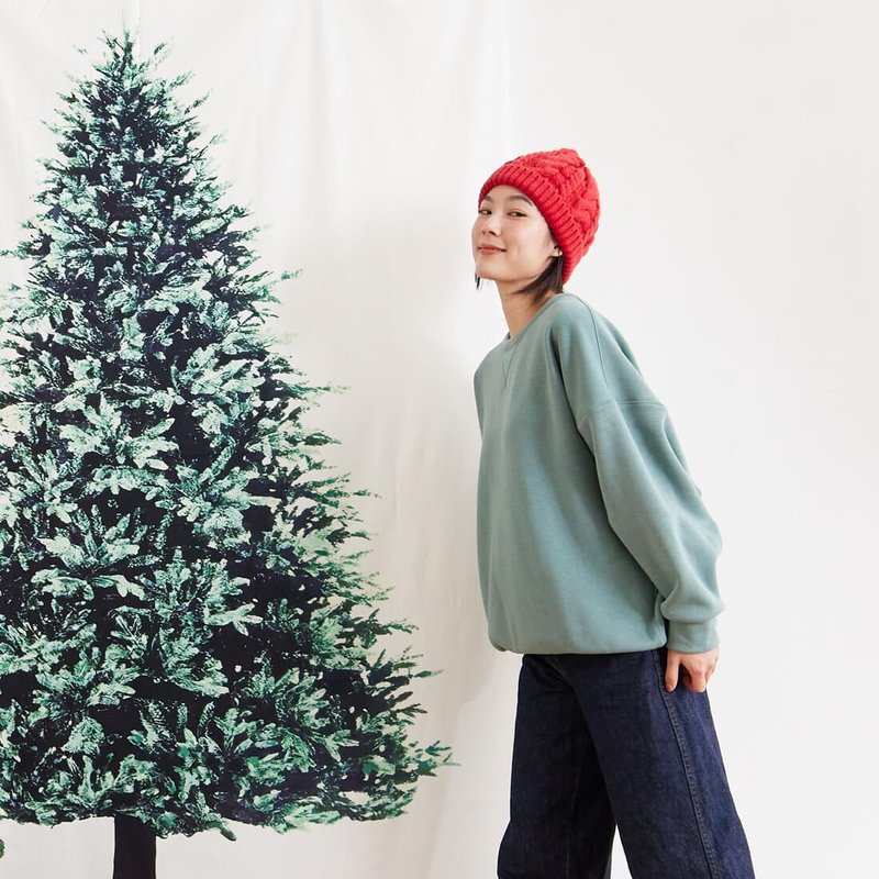 Effie Fleece Drop Shoulder Sweatshirt/ River Green - Unisex Hoodies & T-Shirts - Cotton & Hemp Green