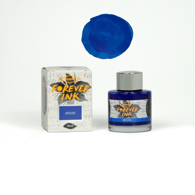 Diamine 永恆墨水 50ml - 天際線 - 墨水/鋼筆墨水 - 玻璃 藍色