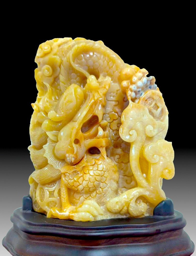 【龍宮舍利】龍王巧雕 晨曦之王 七星龍王之一 聚財 守護 正能量 - 擺飾/家飾品 - 顏料 卡其色