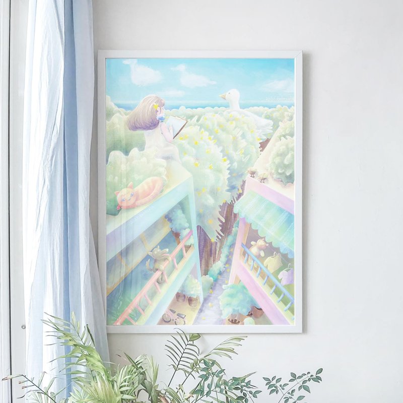 台灣風景/大幅收藏畫/ 假日 Holiday (東部特別版) - 海報/掛畫/掛布 - 紙 藍色