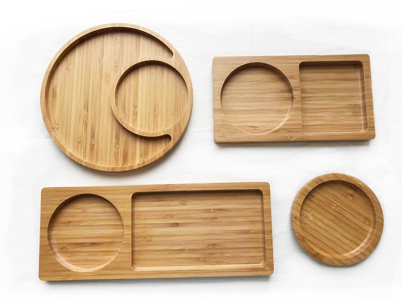 竹盤收納系列 Bamboo Plate (4款) - 居家收納/收納盒/收納用品 - 竹 咖啡色