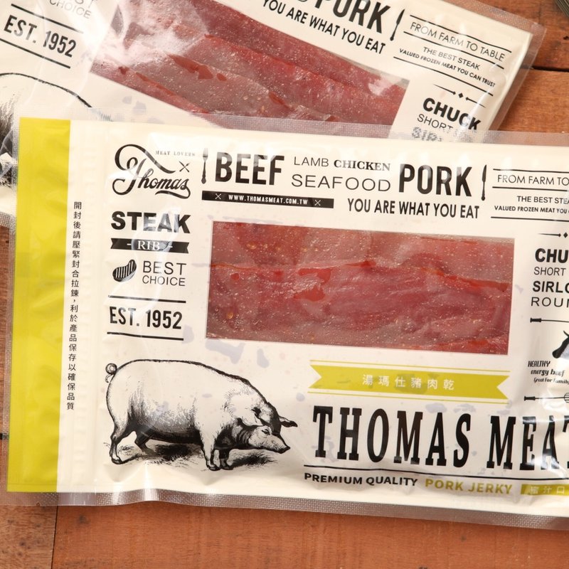 Thomas Honey Pork Dried Pork 120g+/-4.5% - เนื้อและหมูหยอง - อาหารสด สีแดง