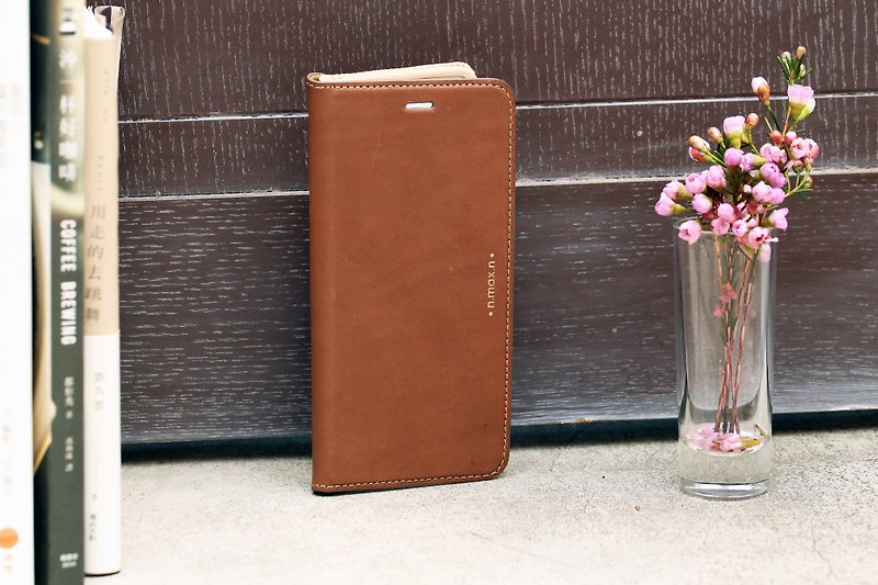 iPhone 6 PLUS /6S PLUS / 5.5 inch Slipcase Series Leather Case - Brown - เคส/ซองมือถือ - หนังแท้ สีนำ้ตาล
