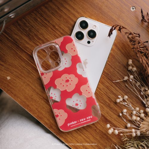 iPhoneアクセサリー Sou Pinkoi x SOU・SOU】フォンケース/スマイル/レッド - ショップ