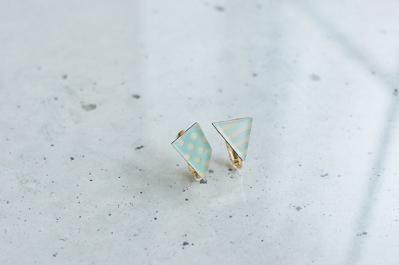 Fragment Clip-On/ mint - Earrings & Clip-ons - Wood Green