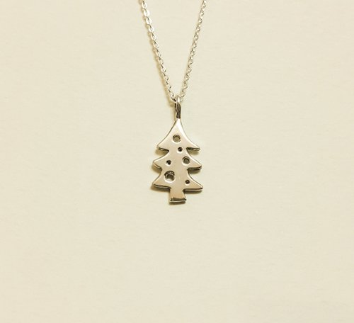 Miss.n Handmade Design [聖誕節] 聖誕樹 純銀項鍊 手作 / 鎖骨鍊 / 禮物 / 紀念日／情人節