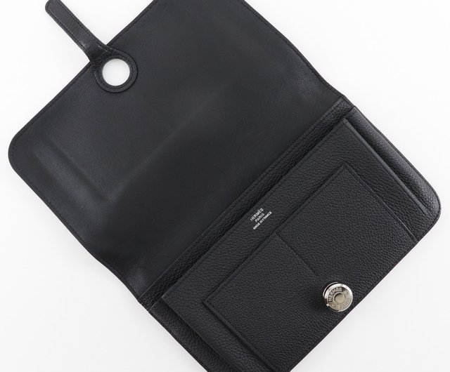 HERMES ドゴンロング ブラック トゴ シルバー金具 正規品 長財布