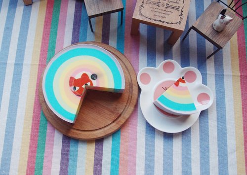 Pink Healing Rainbow Raw Cheesecake