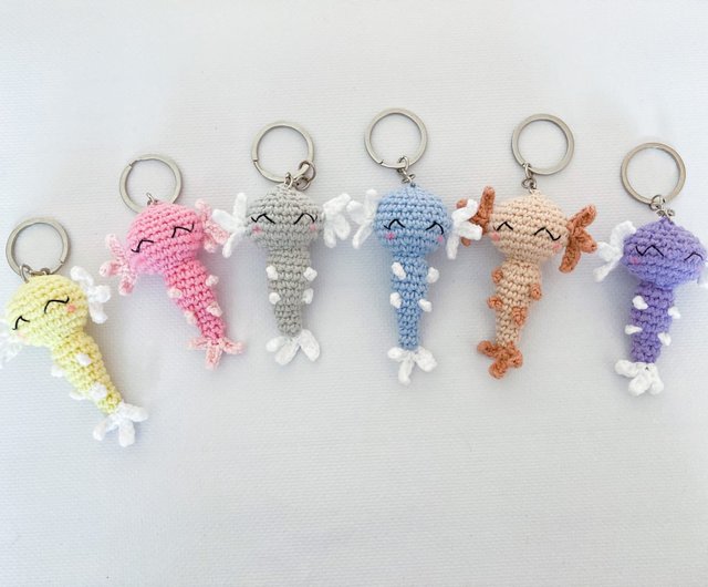 Kawaii Axolotl Keychain