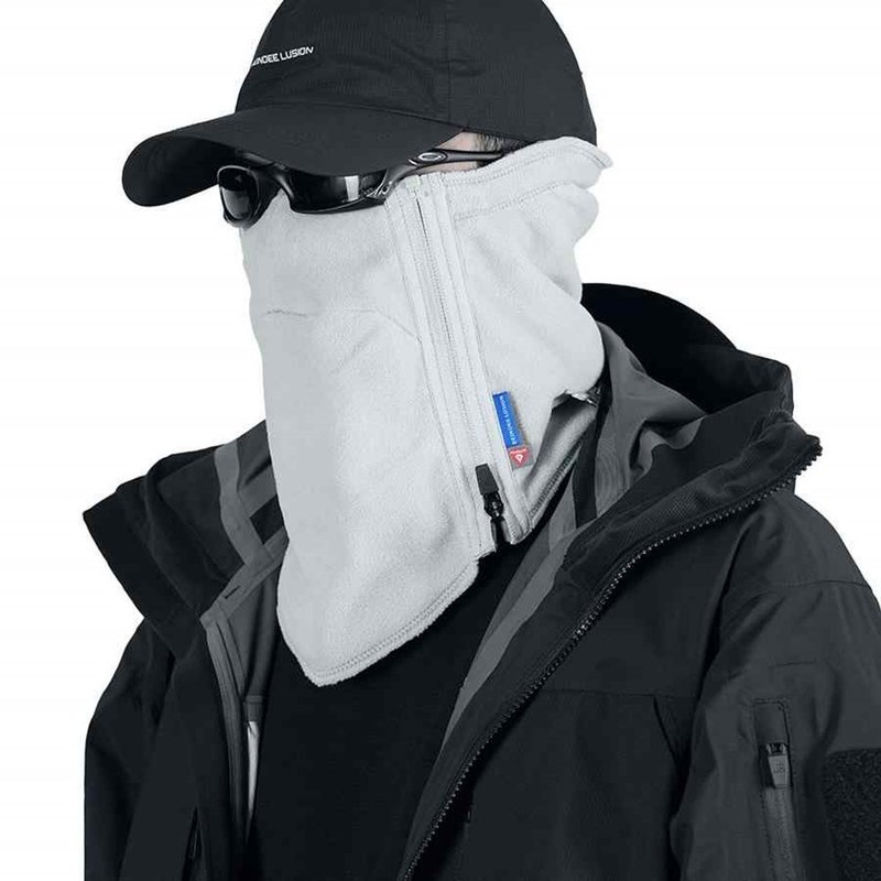 3 in 1 Primaloft fleece warm breathable neck mask - Knit Scarves & Wraps - Other Materials Black