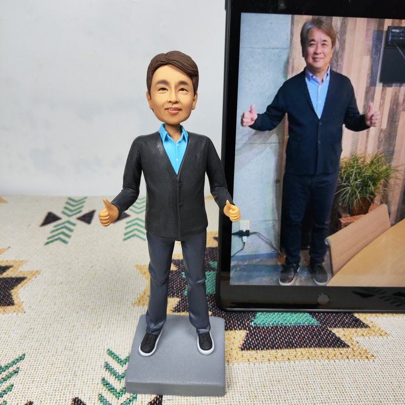 客制化人物公仔 人偶 3D人像畫 似顏繪 肖像 定制 生日 紀念 禮物 - 公仔/玩偶 - 黏土 多色