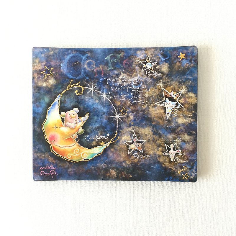 Giclee Print with hand coloring・my special place〜with you - โปสเตอร์ - ผ้าฝ้าย/ผ้าลินิน 