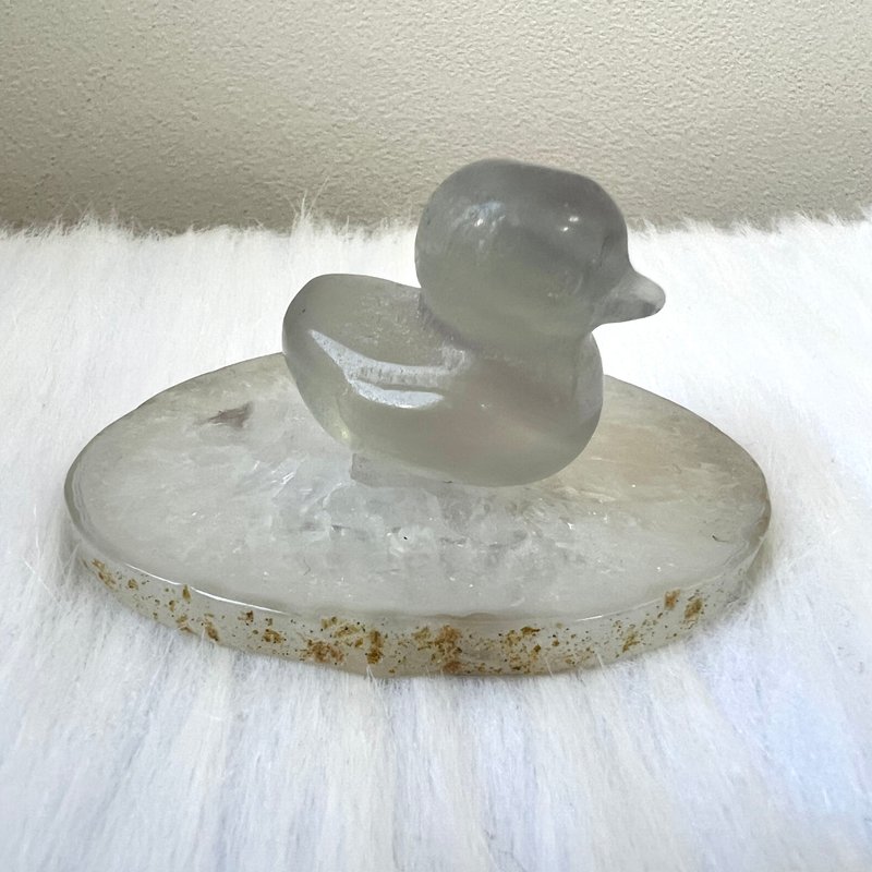 彩螢石小鴨 | 水晶 | 水晶擺件 | 水晶卡通及動物 - 擺飾/家飾品 - 水晶 綠色