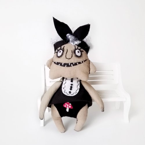ハンドメイド　お人形 雛人形 コンパクト 陶器 小さい 可愛い ひな人形/ 濱田ひろこ作