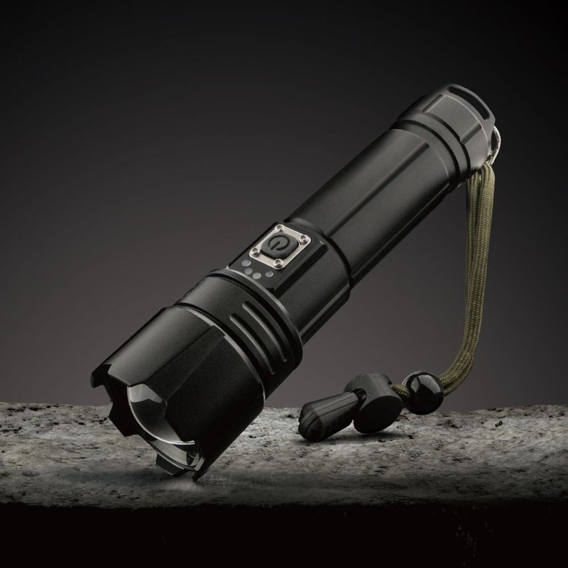 Falcon strong light flashlight L4000 simple version (Type C) - ชุดเดินป่า - โลหะ สีดำ