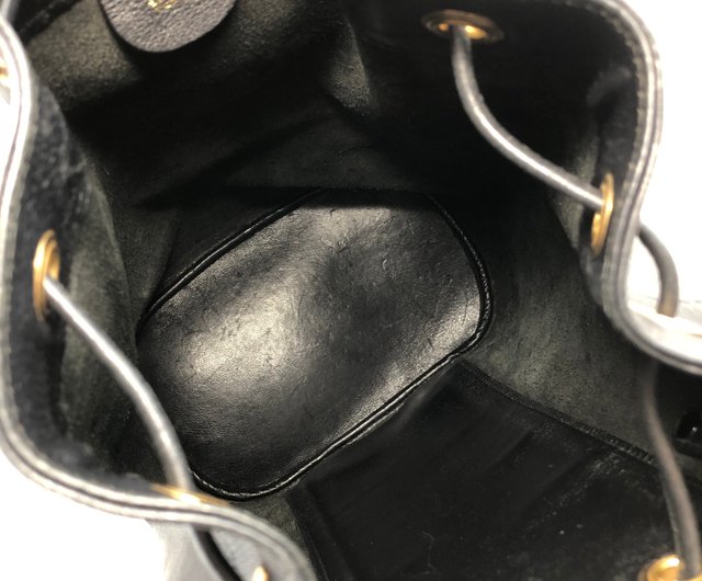 日本直送 名牌中古包 】GUCCI グッチ バンブー レザー 巾着