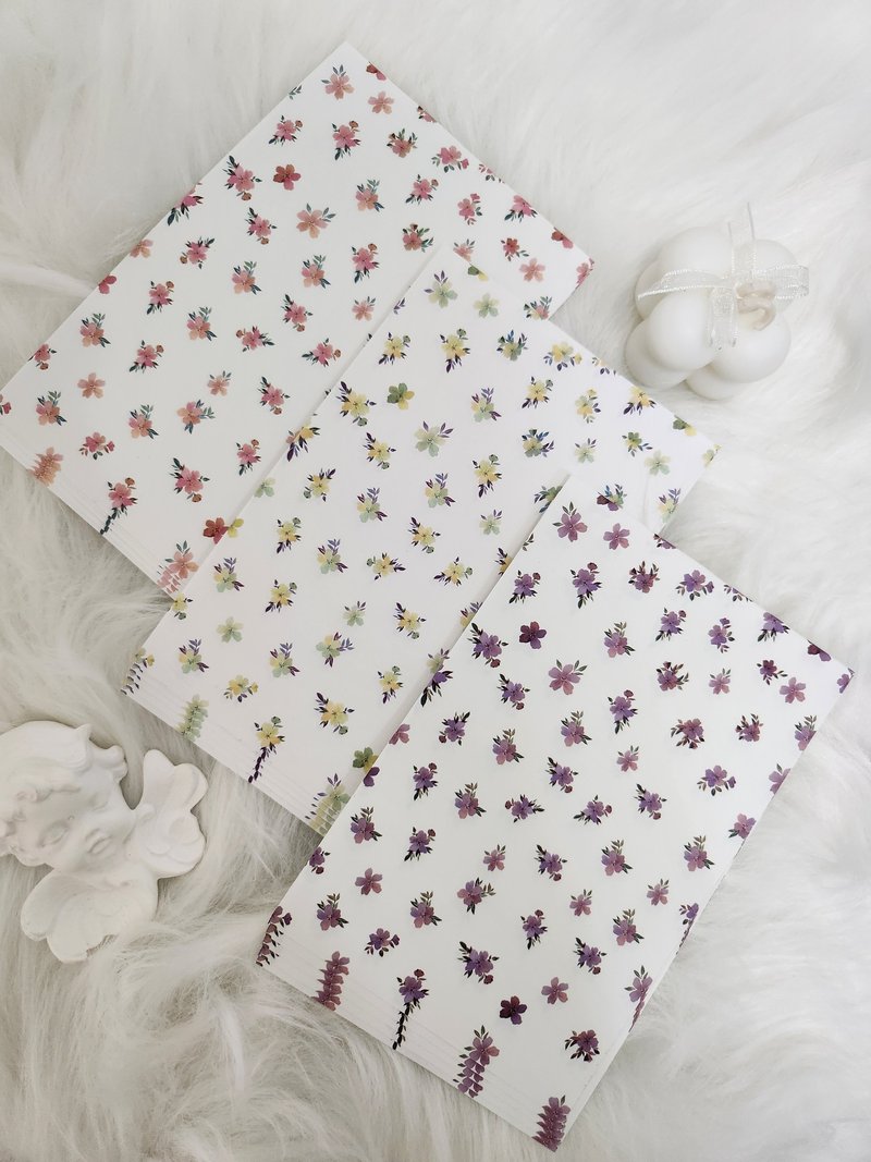 Floral background paper for June - 貼紙 - 紙 