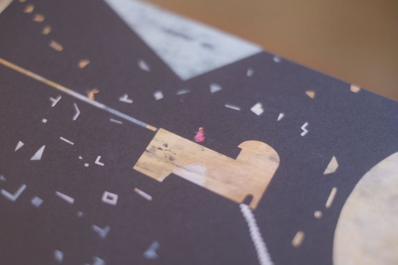 ポストカード 素敵なリズム - 卡片/明信片 - 紙 黑色