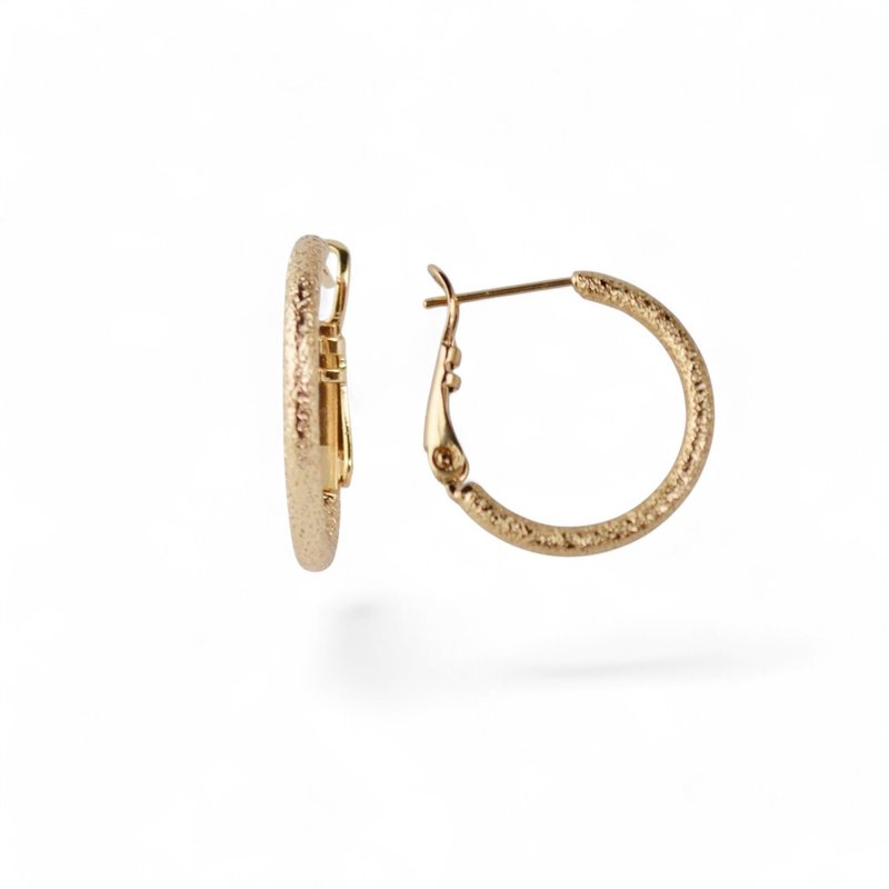 鍍金耳環 敏感耳朵耳環 EAP38604 - 耳環/耳夾/耳骨夾 - 銅/黃銅 金色