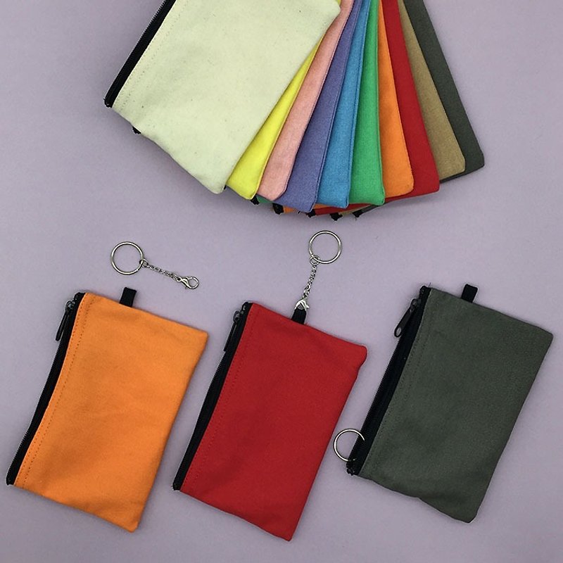 YCCT key purse - Simple series (no pattern) - 10 color optional - Three ways to use to meet a variety of possibilities - Keychains - Cotton & Hemp Multicolor