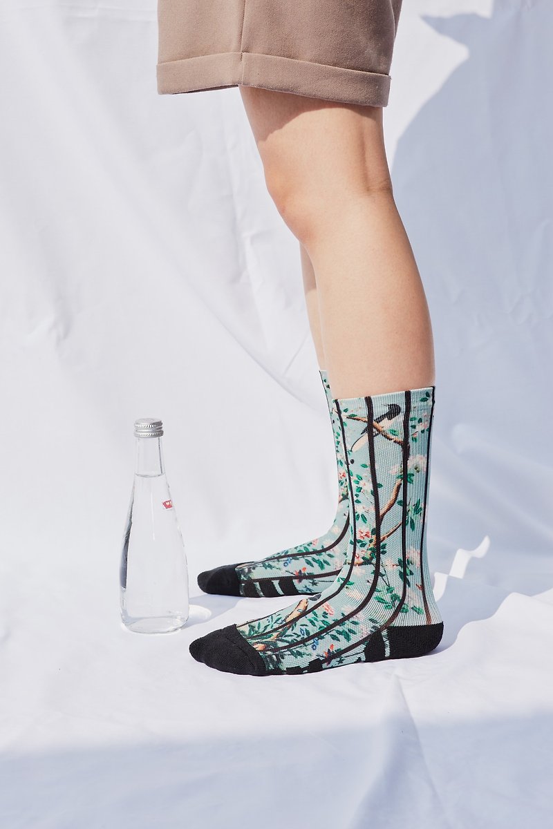 【春天來了】LIFEBEAT x AntiArch聯名印花運動襪 男女尺寸 - 襪子 - 聚酯纖維 綠色