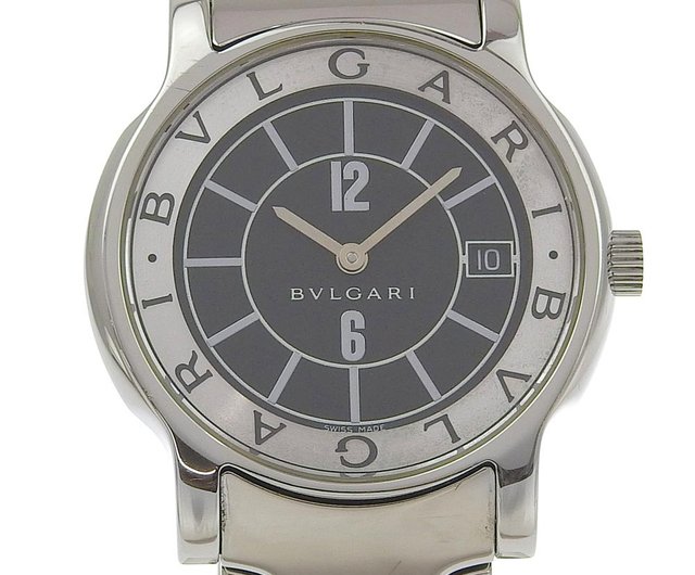 BVLGARI Solotempo(ST35S、シルバー文字盤) 中古】BVLGARI SOLOTEMPO ブルガリ ソロテンポ ST35S