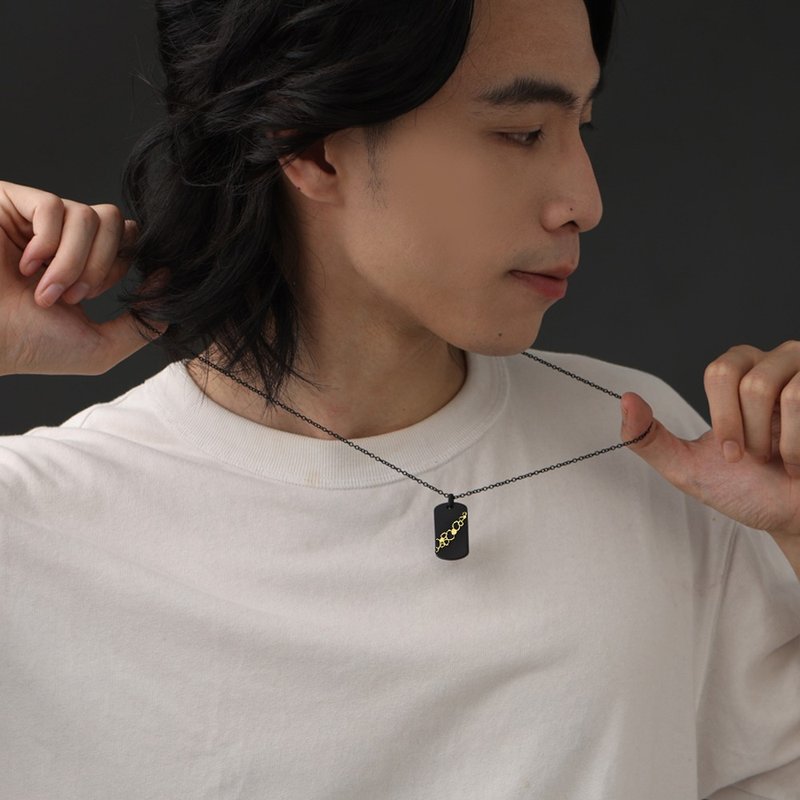 Constellation Necklace | Men's Cancer | Medical Steel - สร้อยคอ - สแตนเลส สีเงิน