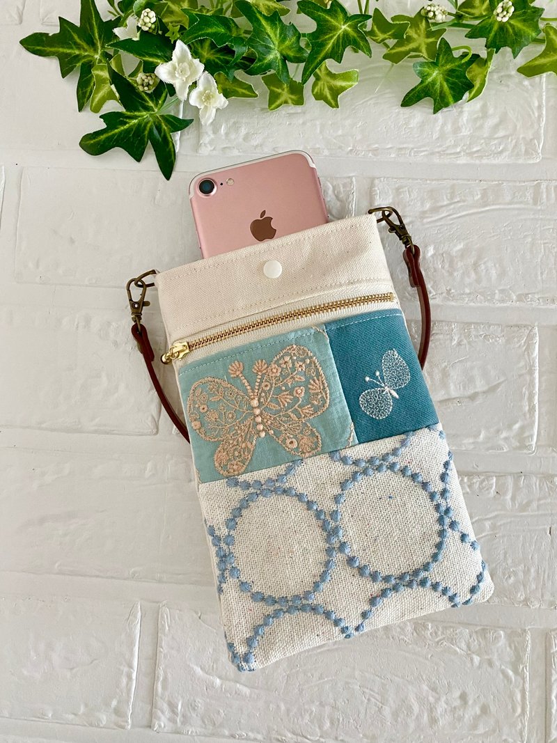 minaperhonen smartphone pouch mina perhonen - Toiletry Bags & Pouches - Cotton & Hemp 