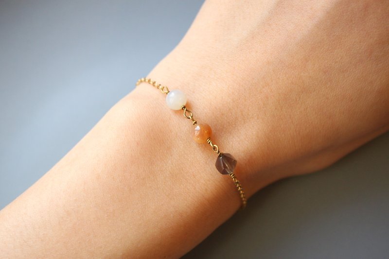 Floating island - bracelet - Bracelets - Crystal Orange