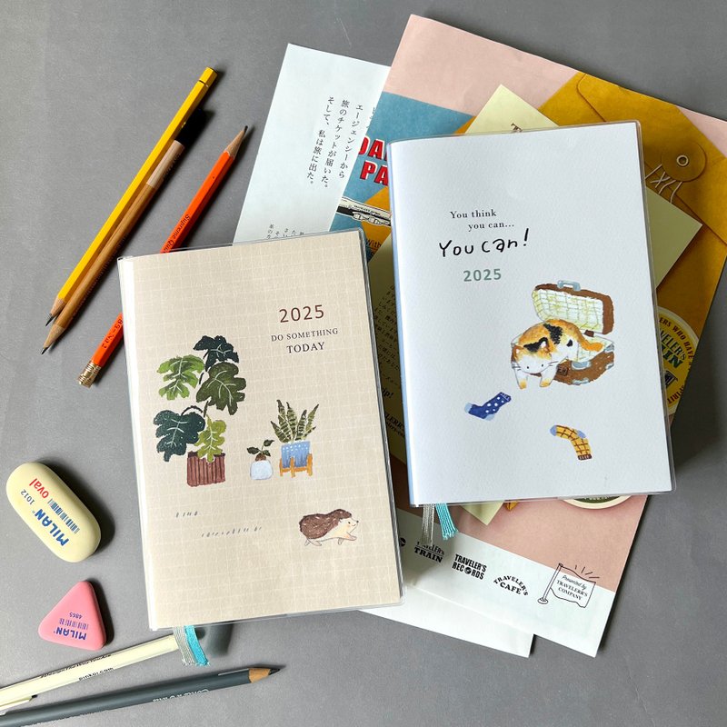 Berg Stationery September 2024~December 2025/32K Rubber New Year’s Eve Booklet with 3 Pictures [Limited Sale] - Notebooks & Journals - Paper Multicolor