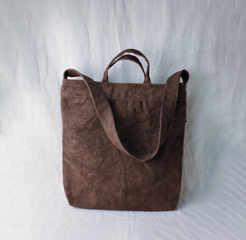 Persimmon Traveler - Washed Canvas Bag - กระเป๋าแมสเซนเจอร์ - ผ้าฝ้าย/ผ้าลินิน 