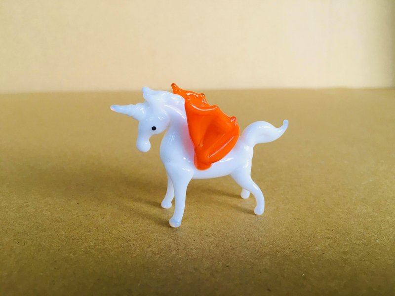 手工水晶玻璃 獨角馬 獨角獸 (一組8隻) - 擺飾/家飾品 - 玻璃 