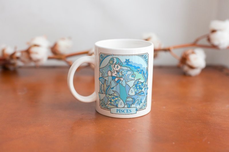 Duck Graffiti | Constellation Series | Pisces Mug - แก้วมัค/แก้วกาแฟ - ดินเผา 